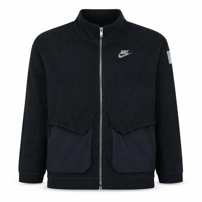Nike Boys Black Fleece Track Jacket Size 12-13 Years Full Zip