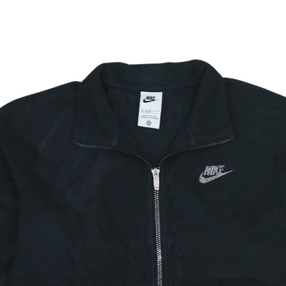 Nike Boys Black Fleece Track Jacket Size 12-13 Years Full Zip