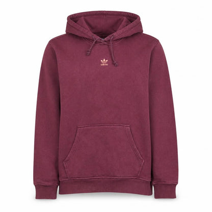 Adidas Women Burgundy Pullover Hoodie Size 16 Relaxed Fit