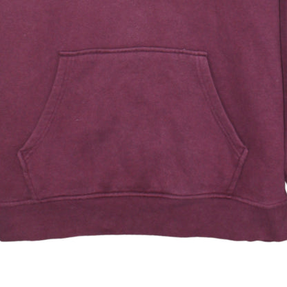 Adidas Women Burgundy Pullover Hoodie Size 16 Relaxed Fit