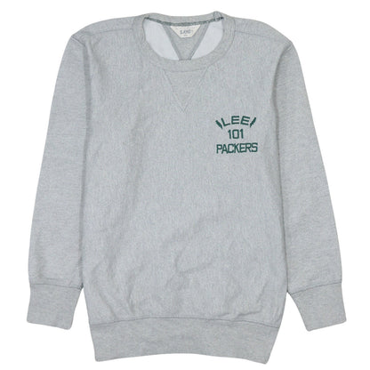 Lee 101 Grey Men's S Pullover Sweatshirt Embroidered Logo