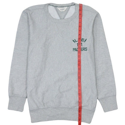 Lee 101 Grey Men's S Pullover Sweatshirt Embroidered Logo