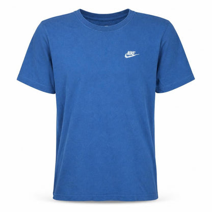 Nike Men Blue Crew Neck Cotton T-Shirt Size M