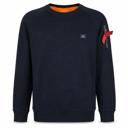 Alpha Industries Men's Black Crew Neck Sweatshirt XS Pullover