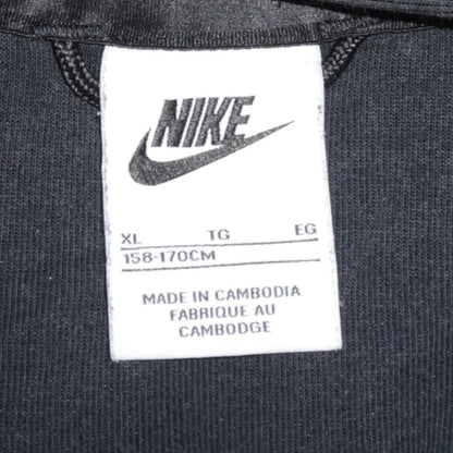 Nike Boys Black XL Full Zip Hoodie - Fleece Lined Sports Sweatshirt
