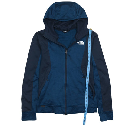 The North Face Men's Blue Full Zip Hooded Fleece Jacket Size S
