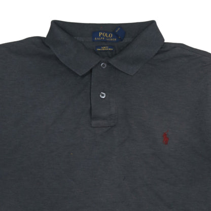 Polo Ralph Lauren Men's Black Slim Fit Pima Cotton Polo XL
