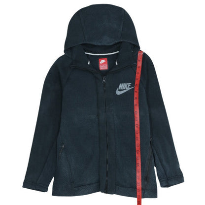 Nike Boys Black Full Zip Hooded Sweatshirt XL 13-15 Years Fleece Jacket