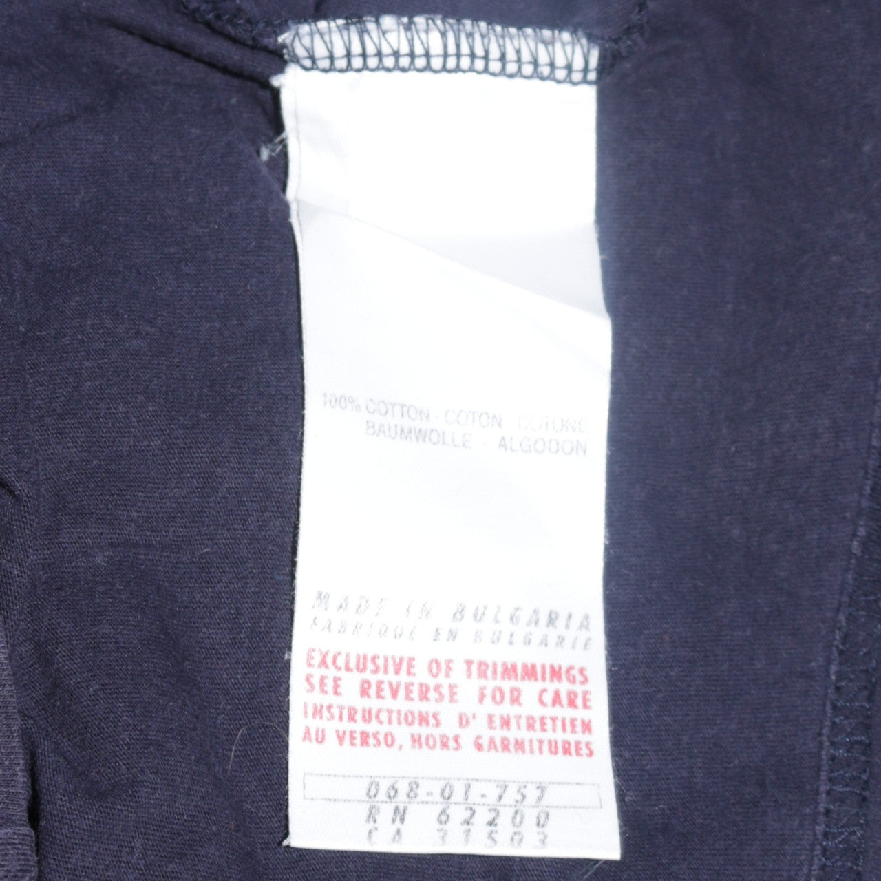 Puma Men's Navy Blue Cotton Crew Neck Short Sleeve T-Shirt L