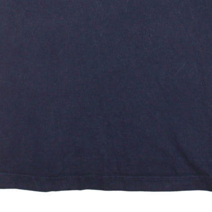 Puma Men's Navy Blue Cotton Crew Neck Short Sleeve T-Shirt L