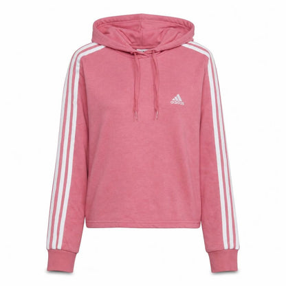 Adidas Womens Pink Pullover Hoodie Size 12-14 UK Cotton Blend