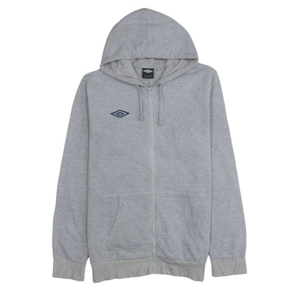Umbro Men's Grey XL Full Zip Hoodie with Logo