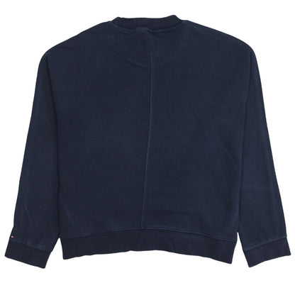 Tommy Hilfiger Women's Navy Blue Small Pullover Sweatshirt