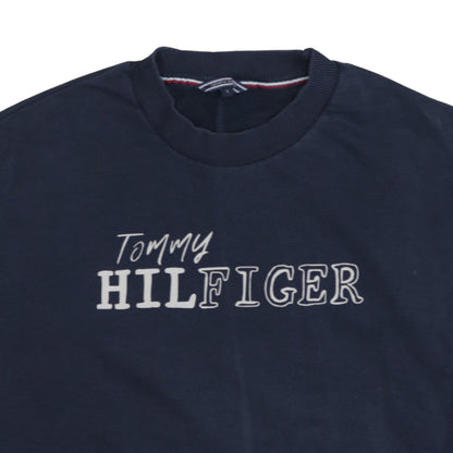 Tommy Hilfiger Women's Navy Blue Small Pullover Sweatshirt
