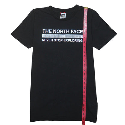 The North Face Boys Black XL Logo Graphic Cotton T-Shirt