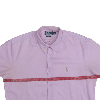 Ralph Lauren Men's Purple Slim Fit Button-Down Cotton Shirt XL
