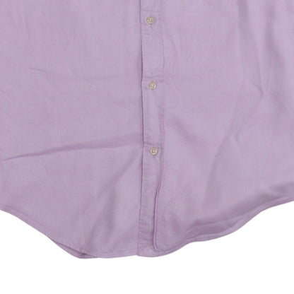Ralph Lauren Men's Purple Slim Fit Button-Down Cotton Shirt XL
