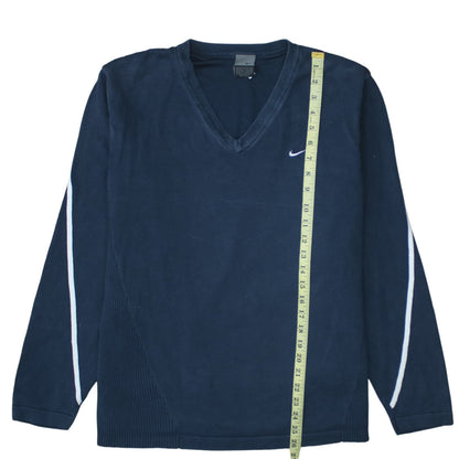 Nike Men's Blue V-Neck Pullover Sweatshirt Size M