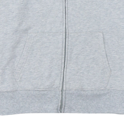 GAP Women’s Grey Full Zip Hoodie L Cotton Blend Logo Casual