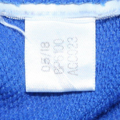 Adidas Men's Blue XS Pullover Hoodie with Logo and Drawstring