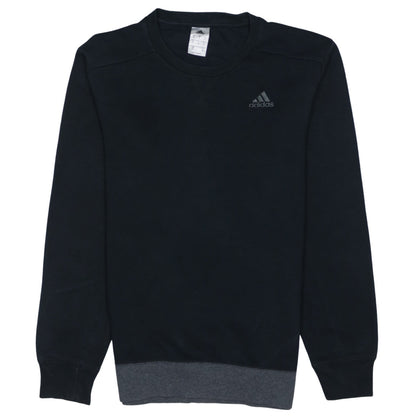 Adidas Men's Black Pullover Sweatshirt Size S Crew Neck Regular Fit