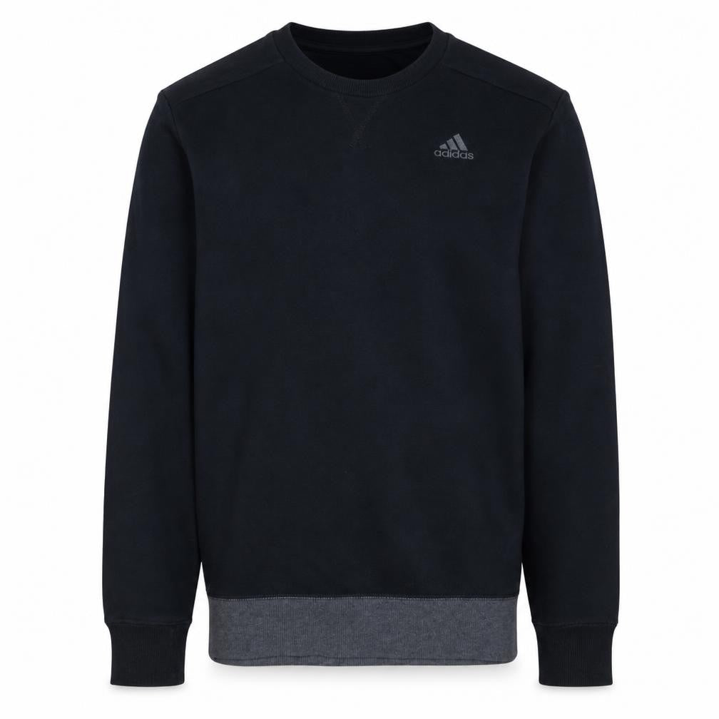 Adidas Men's Black Pullover Sweatshirt Size S Crew Neck Regular Fit