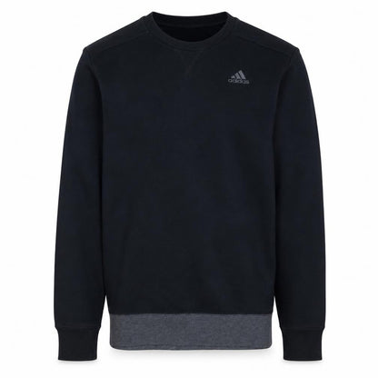 Adidas Men's Black Pullover Sweatshirt Size S Crew Neck Regular Fit