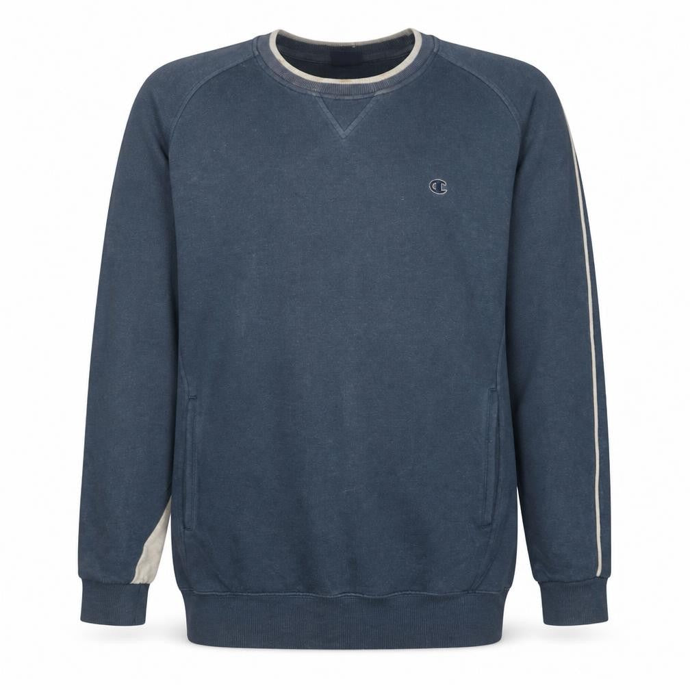 Champion Men's Blue Crew Neck Pullover Sweatshirt M