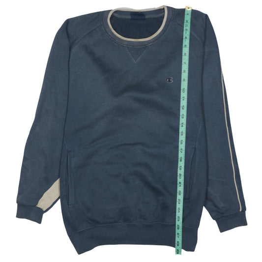 Champion Men's Blue Crew Neck Pullover Sweatshirt M