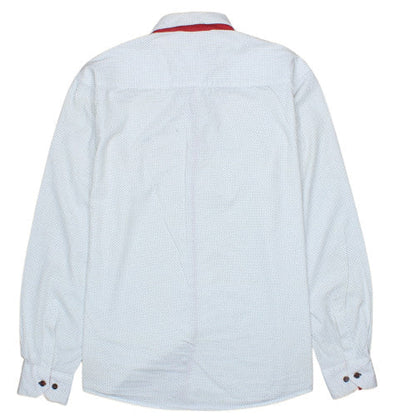 Tommy Hilfiger Mens White Slim Fit Long Sleeve Button-Up Shirt XL
