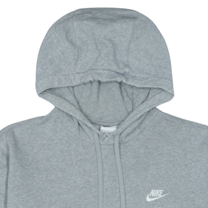 Nike Men's Grey Pullover Hoodie M Regular Fit Fleece Sweatshirt
