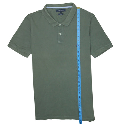 Tommy Hilfiger Men's Green Slim Fit 2XL Cotton Polo Shirt