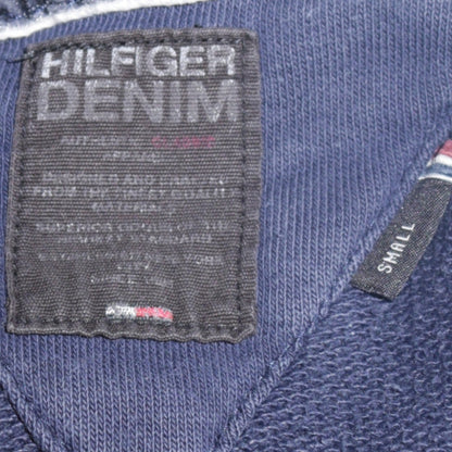 Tommy Hilfiger Men's Blue Pullover Hoodie Small Graphic Print