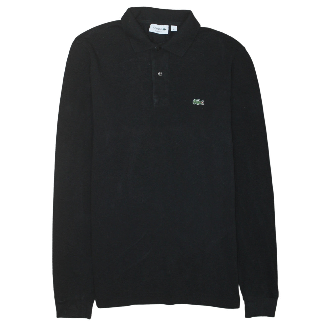 Lacoste Men's Black Classic Fit Long Sleeve Polo Shirt S