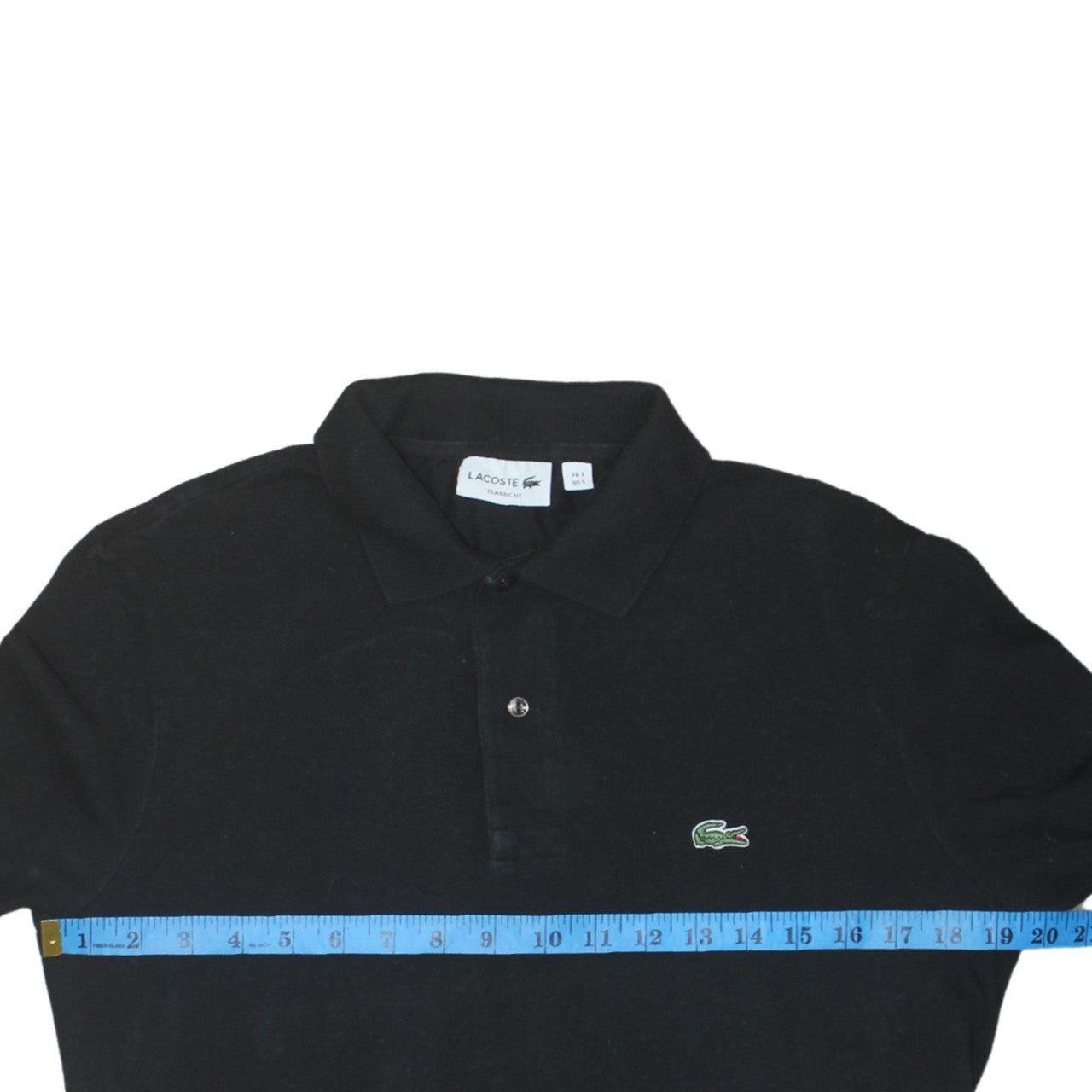 Lacoste Men's Black Classic Fit Long Sleeve Polo Shirt S