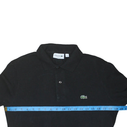 Lacoste Men's Black Classic Fit Long Sleeve Polo Shirt S