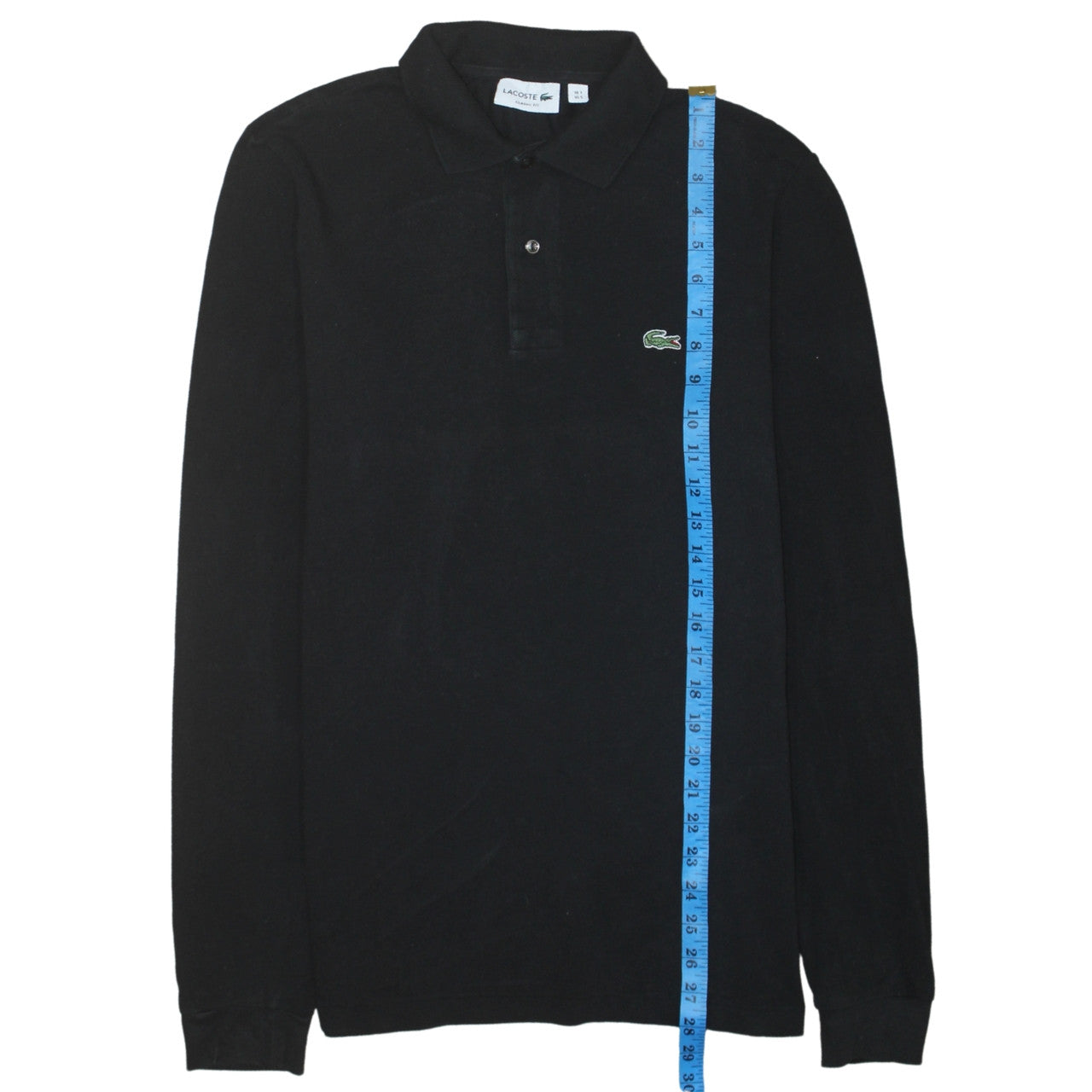 Lacoste Men's Black Classic Fit Long Sleeve Polo Shirt S