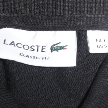 Lacoste Men's Black Classic Fit Long Sleeve Polo Shirt S