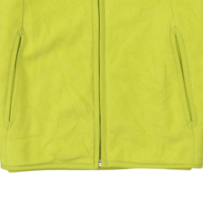 Columbia Womens Yellow Fleece Full Zip Hooded Jacket Size 12