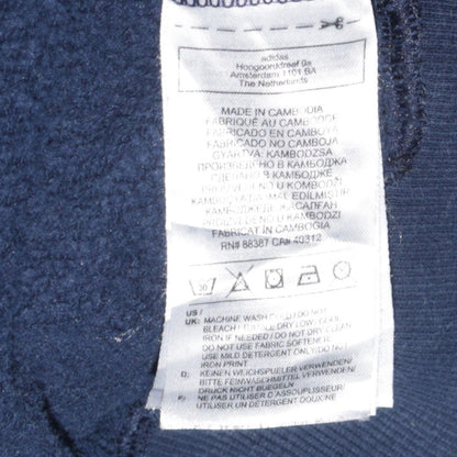 Adidas Boys Blue Pullover Hoodie 13-14 Years Fleece Logo Sportswear