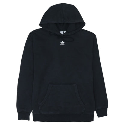 Adidas Womens Black Pullover Hoodie UK 6 Cotton Blend Casual