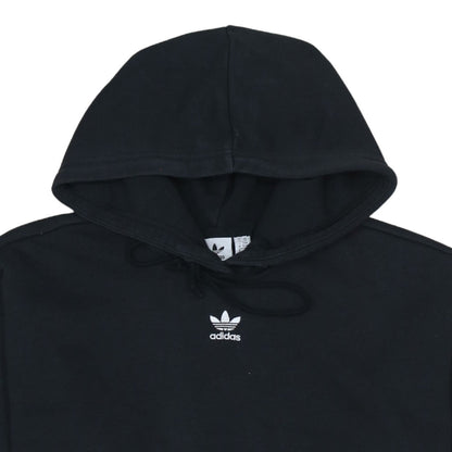 Adidas Womens Black Pullover Hoodie UK 6 Cotton Blend Casual