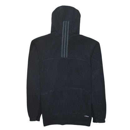 Adidas Men's Black Full Zip Hoodie Size M Regular Fit Sportswear