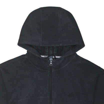 Adidas Men's Black Full Zip Hoodie Size M Regular Fit Sportswear