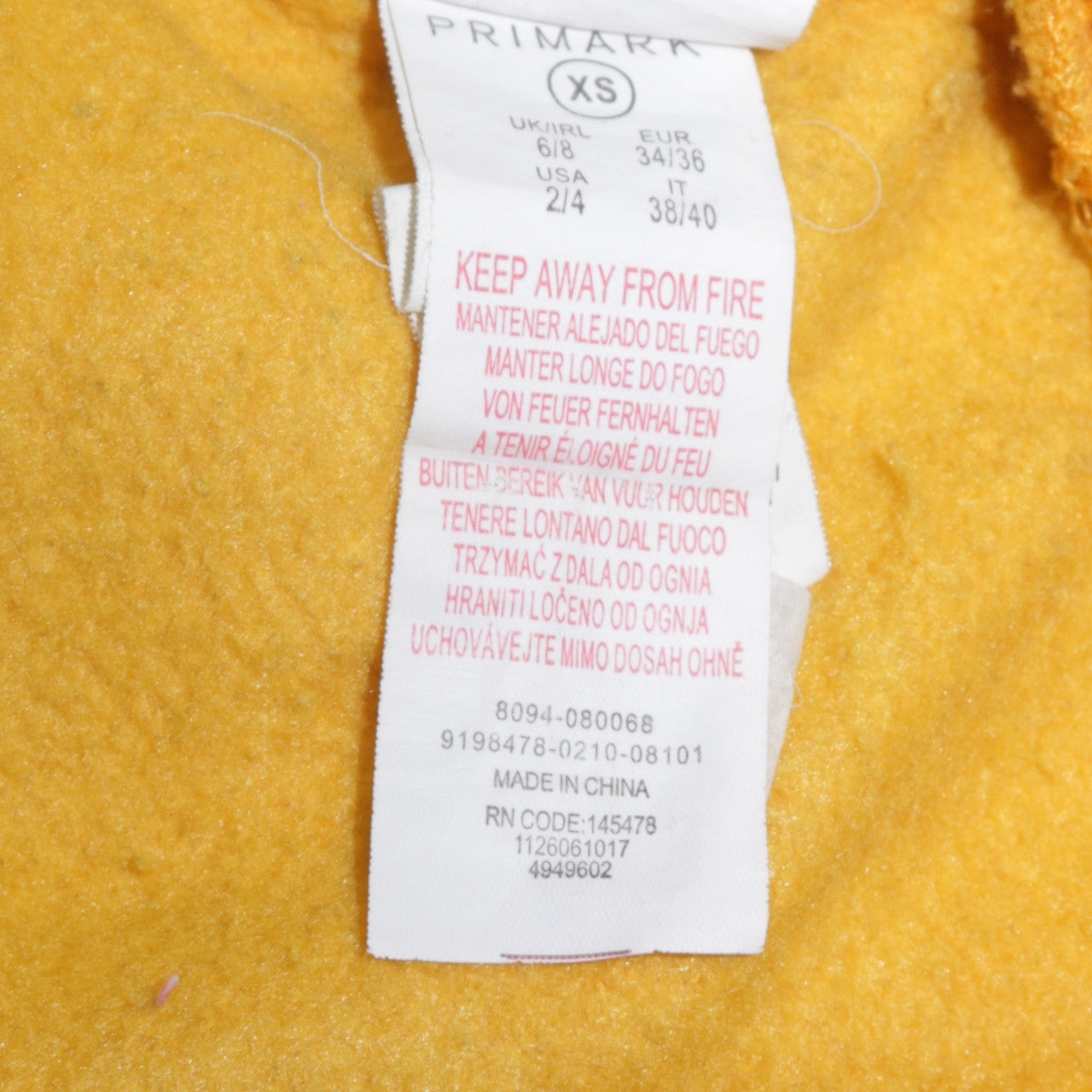 Disney Winnie the Pooh Yellow Women's XS Pullover Sweatshirt