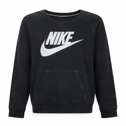 Nike Men's Black Crew Neck Pullover Sweatshirt M Graphic Logo