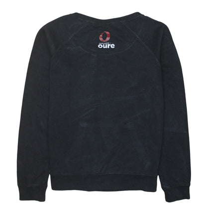 Nike Men's Black Crew Neck Pullover Sweatshirt M Graphic Logo