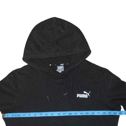 Puma Womens Black Pullover Hoodie Medium Sportswear Casual