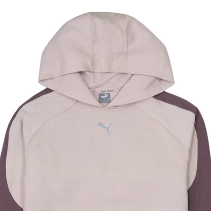 Puma Womens Pale Pink Pullover Hoodie XS Lightweight Athletic