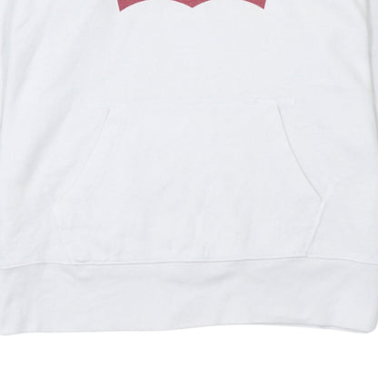 Levi's Men's White Pullover Hoodie S Logo Graphic Fleece Sweatshirt